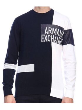 Armani Exchange Armani Exchange Svetr 3GZM1Z ZMU7Z 05CA Bílá Regular Fit