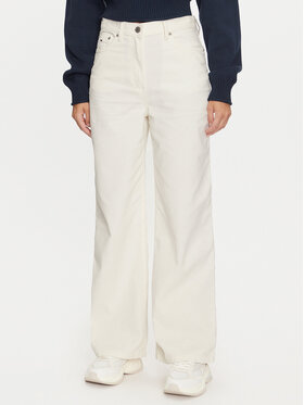 Tommy Jeans Tommy Jeans Штани з тканини Claire DW0DW19917 Écru Loose Fit