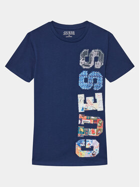 Guess Guess T-shirt L4GI13 K8HM4 Blu Regular Fit