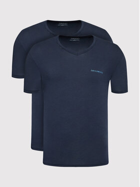 Emporio Armani Underwear 2 marškinėlių komplektas 111849 2F717 27435 Tamsiai mėlyna Slim Fit