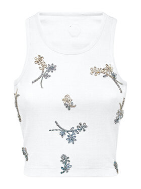 PHILIPP PLEIN PHILIPP PLEIN Tank top 22355 Błękitny Skin Tight Fit