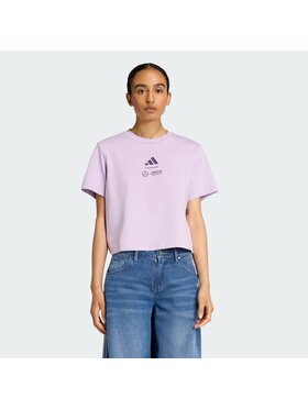 adidas adidas T-Shirt MERCEDES - AMG PETRONAS FORMULA ONE TEAM Fioletowy Loose Fit