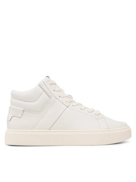 Calvin Klein Calvin Klein Laisvalaikio batai High Top Lace Up Lth HM0HM01057 Balta