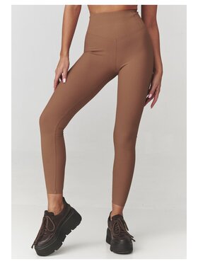 Makadamia Makadamia Legginsy C30 Złoty A-Line Fit