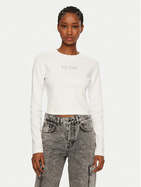 HUGO HUGO Блуза Della 50537288 Бял Slim Fit