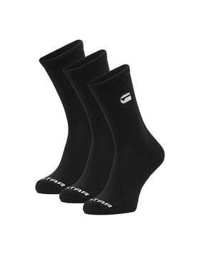 G-Star Raw G-Star Raw Dlhé ponožky CEO_AS_G-STAR_313_W_AW25 (3-PACK) Čierna