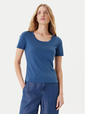 United Colors Of Benetton United Colors Of Benetton Marškinėliai 3GA2D1066 Tamsiai mėlyna Slim Fit