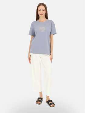 Potis & Verso Potis & Verso T-Shirt Mercy Niebieski Regular Fit