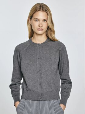 BIG STAR BIG STAR Kardigan KARINA_902_160 Szary Comfort Fit