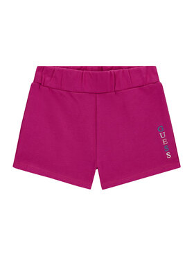 Guess Guess Pantaloni scurți sport K6GD03 KA6R4 Roz Regular Fit