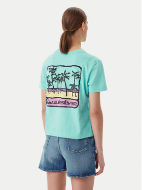 Quiksilver Quiksilver T-Shirt EQWZT03181 Tyrkysová Relaxed Fit