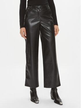 JDY JDY Pantalon en simili cuir 15303223 Noir Regular Fit