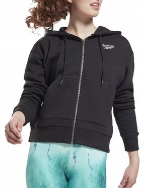 Reebok Reebok Bluza GS9384 Czarny Standard Fit