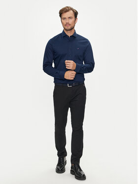 Tommy Hilfiger Košulja MW0MW35805 Tamnoplava Slim Fit