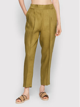 Sisley Sisley Pantaloni din material 4AGHLF00S Verde Regular Fit