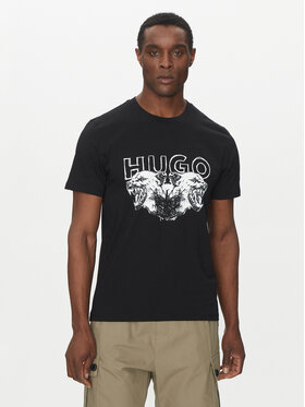HUGO HUGO Tricou Durro 50538257 Negru Regular Fit
