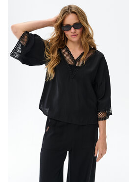 blue shadow blue shadow Bluzka Terii-2 Czarny Regular Fit