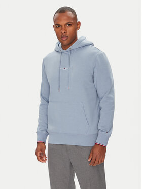Tommy Hilfiger Tommy Hilfiger Džemperis ar kapuci Logo MW0MW32673 Zils Regular Fit