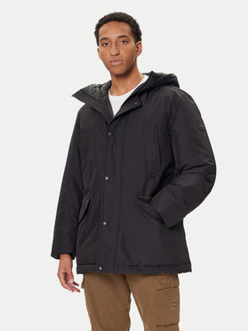 BOSS BOSS Ziemas jaka Osiass1 50547078 Melns Relaxed Fit