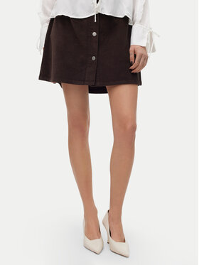 Vero Moda Vero Moda Mini sukně Etta 10315342 Hnědá Regular Fit