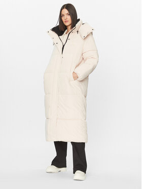 Calvin Klein Jeans Calvin Klein Jeans Kurtka zimowa J20J221888 Écru Oversize