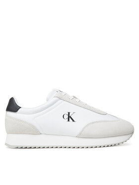 Calvin Klein Jeans Calvin Klein Jeans Sneakersy Retro Runner Lace Up Ny-Su YM0YM01325 Biały