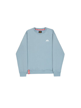 Alpha Industries Alpha Industries Bluza Basic Small Logo Sweatshirt Błękitny Regular Fit