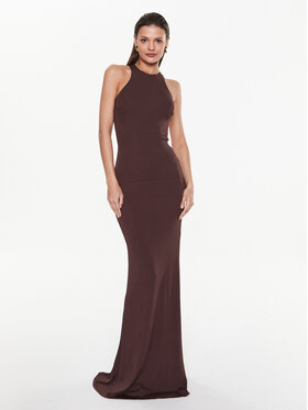 Elisabetta Franchi Elisabetta Franchi Официална рокля AB-363-32E2-V720 Кафяв Slim Fit