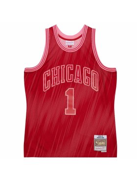Mitchell & Ness Mitchell & Ness Tank top Chicago Bulls Derrick Rose Czerwony Standard Fit