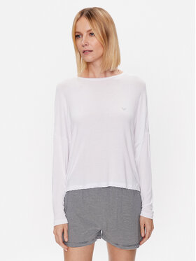 Emporio Armani Underwear Emporio Armani Underwear Pyžamový top 164679 3R224 00010 Bílá Relaxed Fit