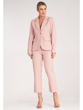 FIGL FIGL Súprava saka a látkových nohavíc M1148 Ružová Regular Fit