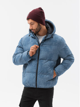 Ombre Ombre Zimní bunda C529 Modrá Regular Fit
