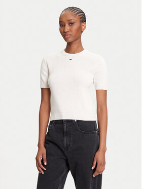 Tommy Jeans Tommy Jeans Pulover Essential DW0DW19336 Bej Regular Fit