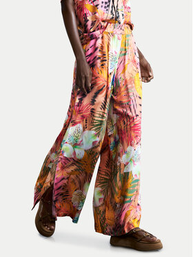 Desigual Desigual Spodnie materiałowe Swim Nasau 26SWPW56 Kolorowy Relaxed Fit
