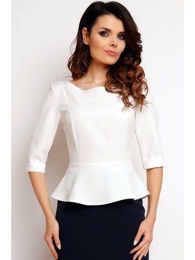 Infinite You Infinite You Bluzka M075 Écru Basic Fit