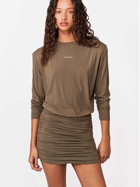La Mania La Mania Sukienka codzienna AZZY Khaki Basic Fit