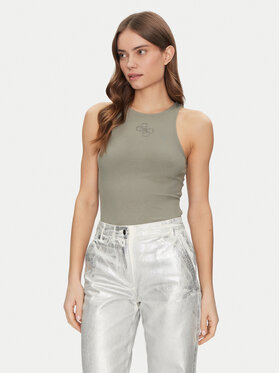 Guess Guess Top W5GP57 KCV52 Zielony Slim Fit