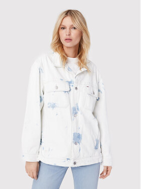 Tommy Jeans Tommy Jeans Jeansjacke Tjw DW0DW12415 Weiß Oversize