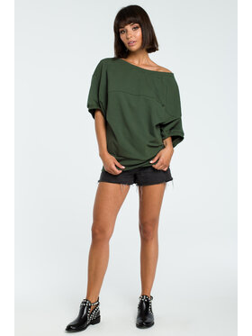 BeWear BeWear Felpa B079 Verde Baggy Fit