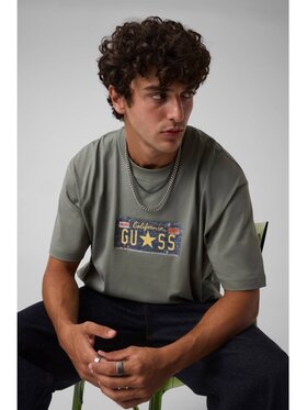 Guess Jeans Guess Jeans T-Shirt 184928 Zielony Classic Fit