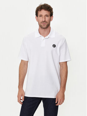 Just Cavalli Just Cavalli Tricou polo 76OAGG23 Alb Regular Fit