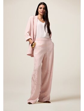 Oltre Oltre Pantaloni di tessuto P258J002312N006 Rosa Baggy Fit