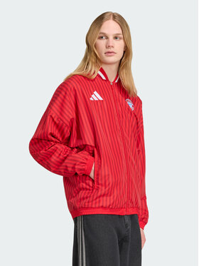 adidas adidas Kurtka wielofunkcyjna FC Bayern Muenchen Stadium Czerwony Loose Fit