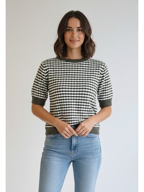 FIGL FIGL Sweter M1266 Zielony Regular Fit