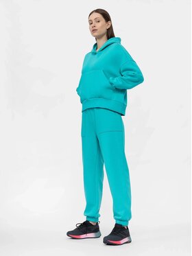 4F 4F Pantaloni da tuta 4FAW22TTROF261-35S Turchese Regular Fit