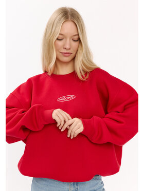 Mirons Mirons Bluza soft Czerwony Oversize