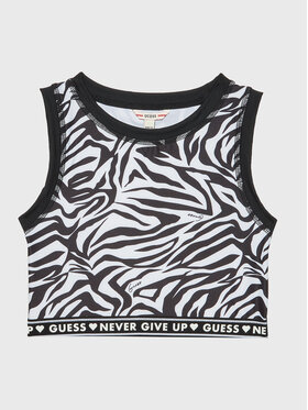 Guess Guess Топ J3RI02 MC01P Чорний Slim Fit