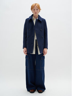 InWear InWear Vlnený kabát Perryiw Sailor 30108454 Modrá Classic Fit