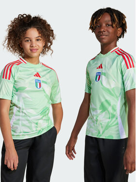 adidas adidas Koszulka techniczna Italy 25 (Women's Team) Away Jersey Zielony Regular Fit