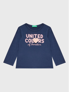 United Colors Of Benetton United Colors Of Benetton Bluză 3ATNG105X Bleumarin Regular Fit